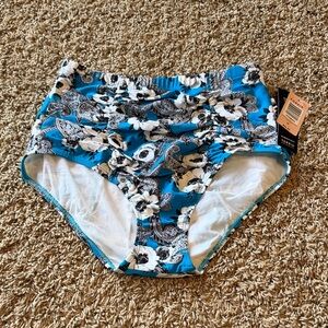 Torrid Blue Floral Paisley Bikini Bottoms